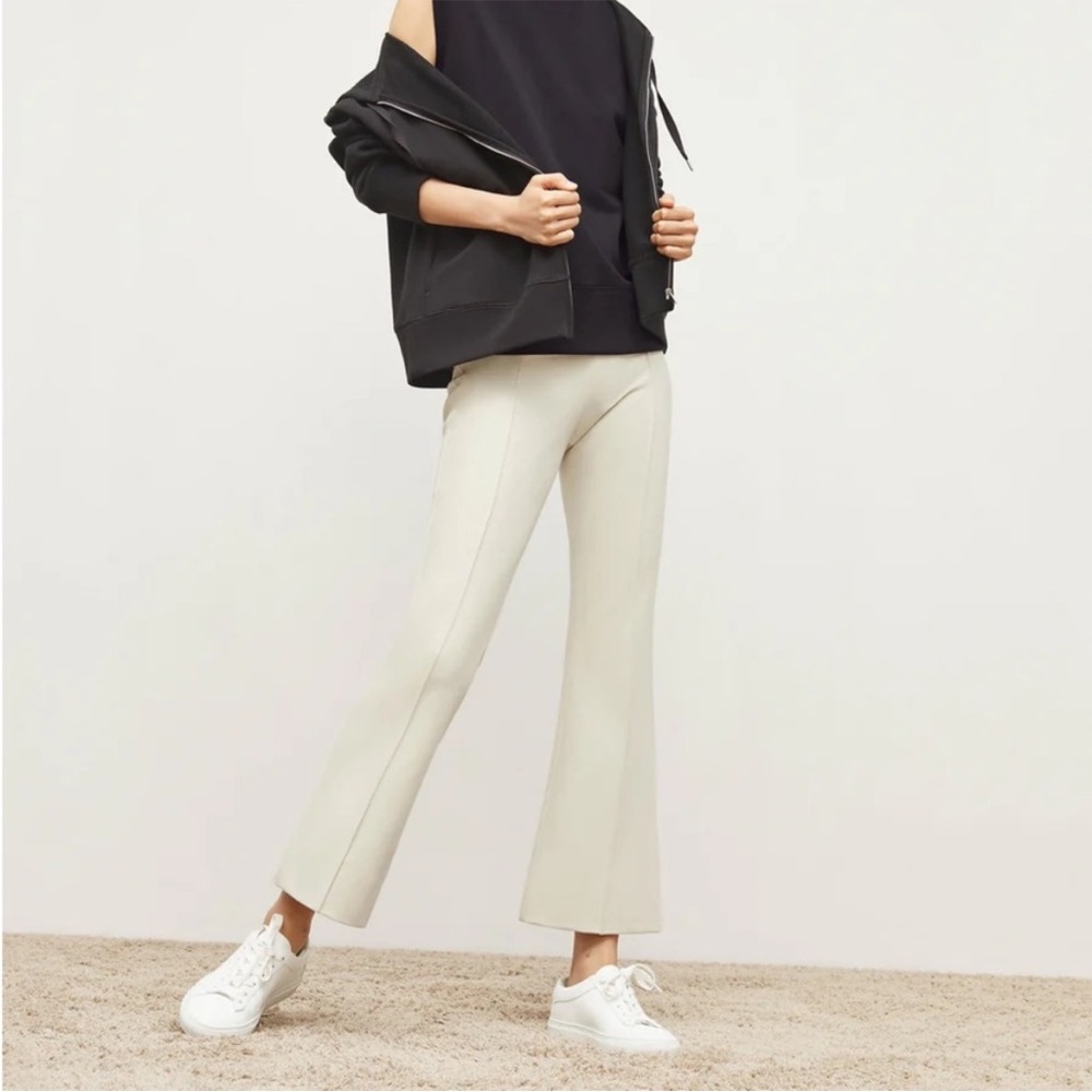 NWT MM LaFleur Shiloh 1.0 Ponte Washable Pant in Pearl Cream White Sz 14